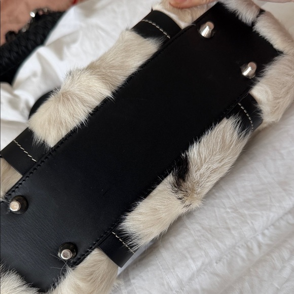 Dior Black and White Cow Pony-hair Bag - Picture 13 of 13